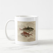Roter Barsch Fischermann Kunst Kaffeetasse (Links)