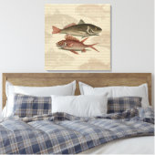 Roter Barsch Fischermann Kunst Leinwanddruck (Insitu (Schlafzimmer))