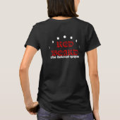Roter Bart Damen schwarzes T-Shirt (Rückseite)