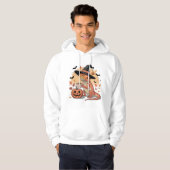 Roter Bartdrache Halloween Hexenkunst Hoodie (Vorne ganz)