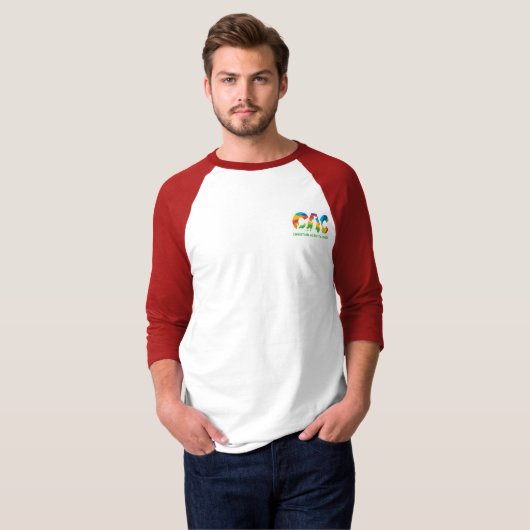 Roter Baseball T-Shirt (Vorne ganz)