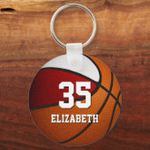 Roter Basketball Ende der Saison Favoriten für das Schlüsselanhänger (Vorderseite)