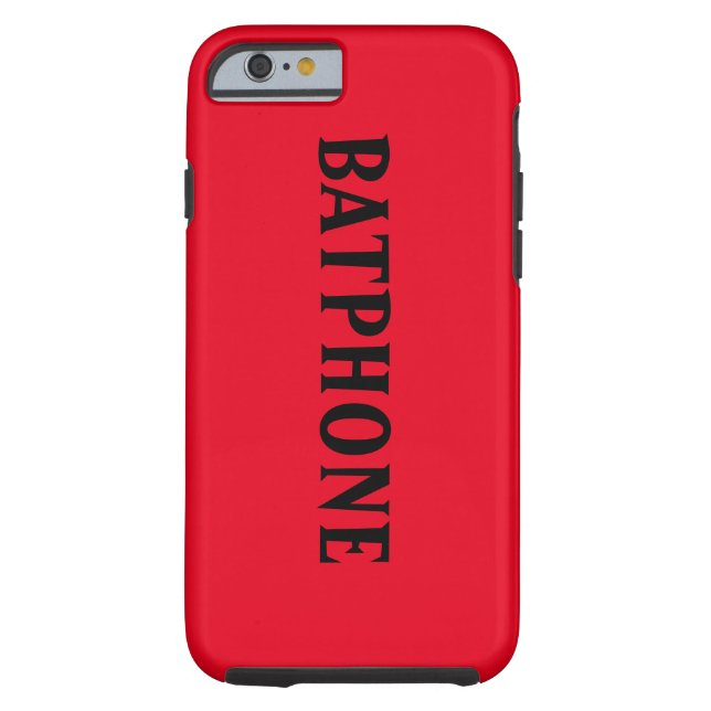 Roter Batphone Kasten für iphone6 Case-Mate iPhone Hülle (Rückseite)