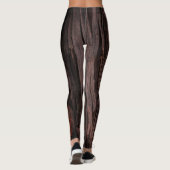 Roter Baum aus Holz Leggings (Rückseite)