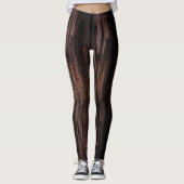 Roter Baum aus Holz Leggings (Vorderseite)