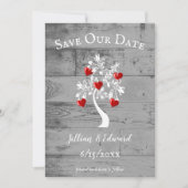 Roter Baum der Ankündigung Datum freihalten (Vorderseite)