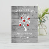 Roter Baum der Ankündigung Datum freihalten (Stehend Vorderseite)