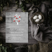 Roter Baum des Herzens Einladung zur Hochzeit