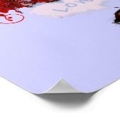 Roter Baum Fall in Liebe Wirbel Baum Poster (Ecke)