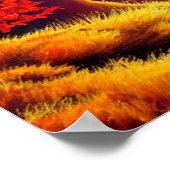 Roter Baum im Gebirgsposter Poster (Ecke)