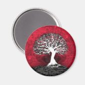 Roter Baum Magnet (Vorderseite/Rückseite)