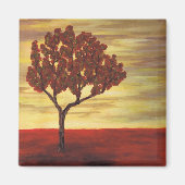 Roter Baum Magnet (Vorne)