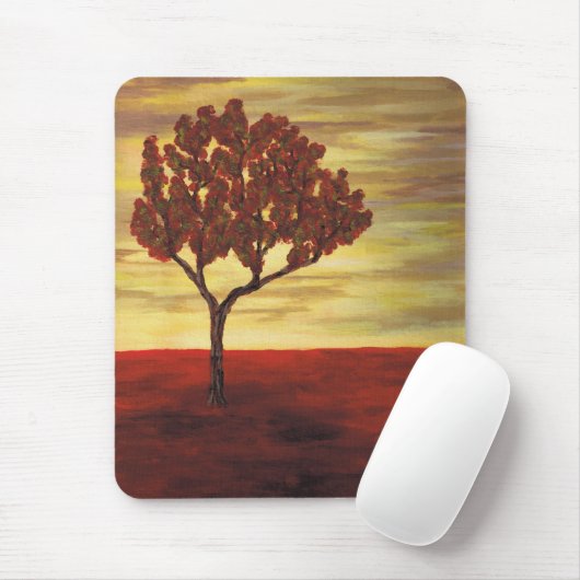 Roter Baum Mousepad (Mit Mouse)