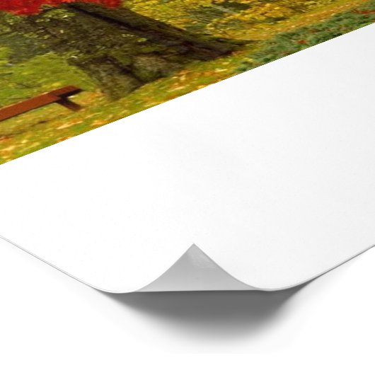 Roter Baum Poster (Ecke)