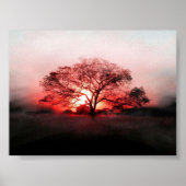 Roter Baum Poster (Vorne)