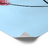 Roter Baum Poster (Ecke)