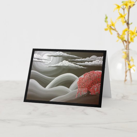 Roter Baum weinen - Lied von Sol. 8:7 Grußkarte Karte (Gelbe Blume)