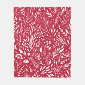 Roter Beeren-Glück-Fleece-Decke Fleecedecke (Vorderseite)