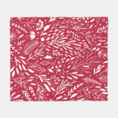 Roter Beeren-Glück-Fleece-Decke Fleecedecke (Vorderseite (Horizontal))