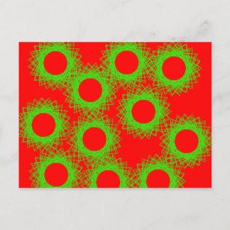 roter Beeren Glückskreis Postkarte