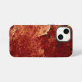 Roter Bemalter Felsen iPhone Hülle (Rückseite (Horizontal))