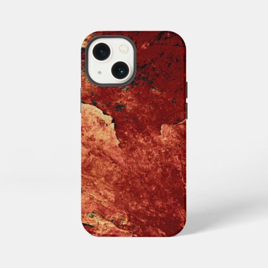 Roter Bemalter Felsen iPhone Hülle (Rückseite)
