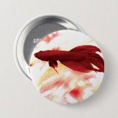 Roter Betta Button (Vorne & Hinten)