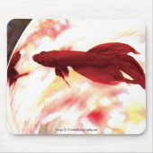 Roter Betta Mousepad (Vorne)
