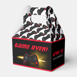 Roter Bildschirm für Videospiele Geschenkschachtel