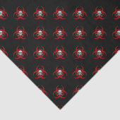 Roter Biogefährdung-Schädel Seidenpapier (Ausschnitt)