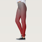 Roter bis grauer Gradient Modern Leggings (Links)
