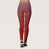 Roter bis grauer Gradient Modern Leggings (Rückseite)