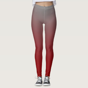 Roter bis grauer Gradient Modern Leggings