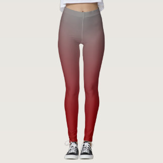 Roter bis grauer Gradient Modern Leggings
