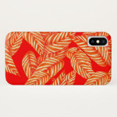 Roter Blatt Botanischer Druck Case-Mate iPhone Hülle (Rückseite (Horizontal))