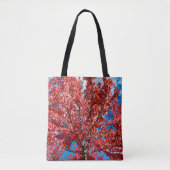 Roter Blätterbaum im Herbst Tasche (Vorderseite)