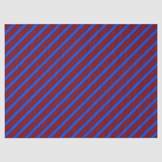 Roter Blaue Diagonalstreifen Seidenpapier (Vorderseite)