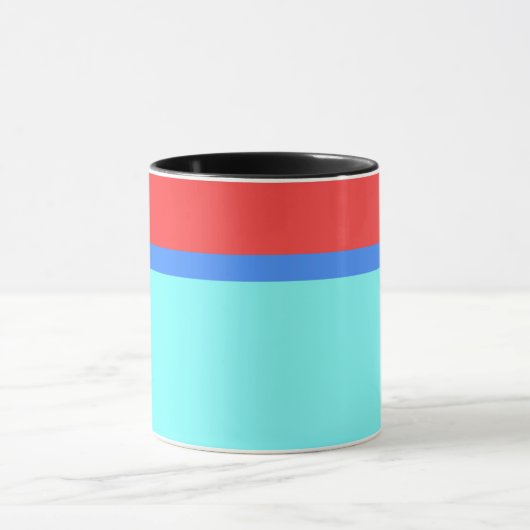 ROTER BLAUER AQUA STRIPE TASSE (Zentrum)