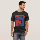 roter blauer Hai T-Shirt (Vorne ganz)
