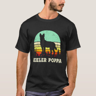 Roter Blauer Heeler Papa Australischer Cattle Dog T-Shirt