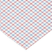 Roter blauer Tattersall Tischdecke-Karo-kariertes Tischdecke (Schrägansicht)