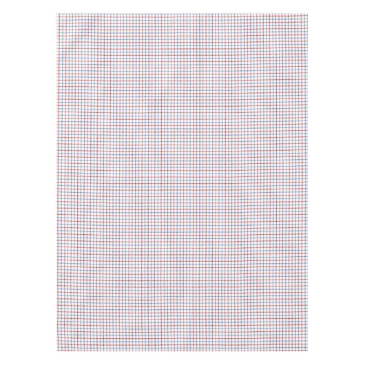 Roter blauer Tattersall Tischdecke-Karo-kariertes Tischdecke (Vorderseite)