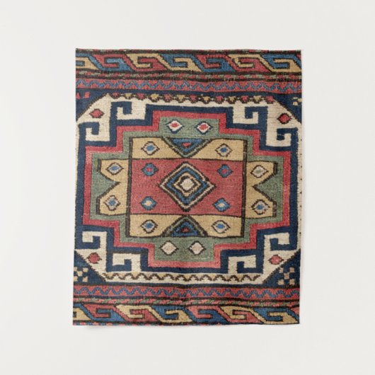 Roter Blauer Western Lone Star Dallas  Wandteppich (Vorderseite)