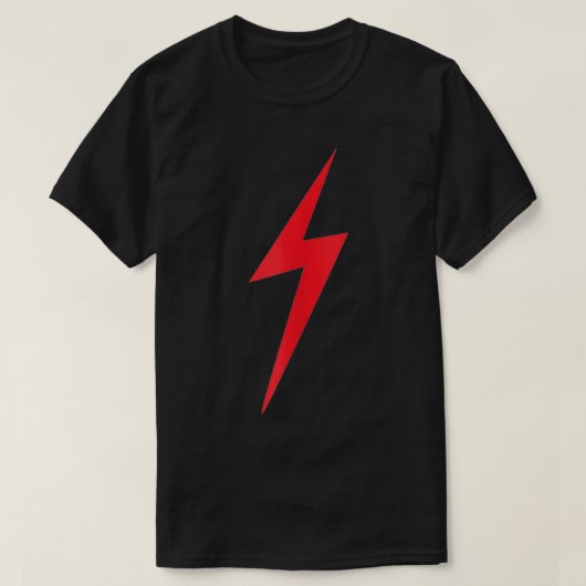 Roter Blitz elektrischer Stürm Graphic T-Shirt (Design vorne)