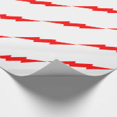Roter Blitz Geschenkpapier (Ecke)