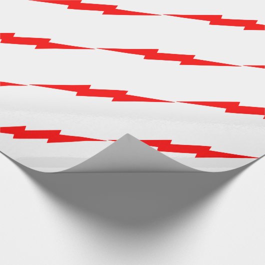 Roter Blitz Geschenkpapier (Ecke)