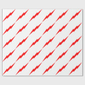 Roter Blitz Geschenkpapier (Flach)