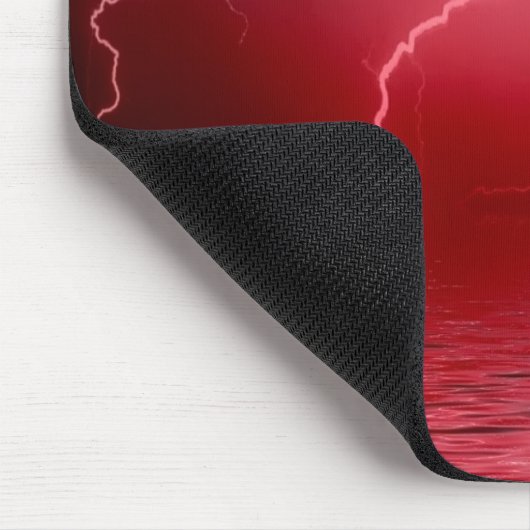 Roter Blitz Mousepad (Ecke)