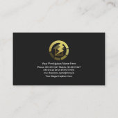 Roter Blitzdraht, elektrischer Unternehmer Visitenkarte (Rückseite)