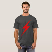 roter Blitzschlag der Anarchie T-Shirt (Vorne ganz)
